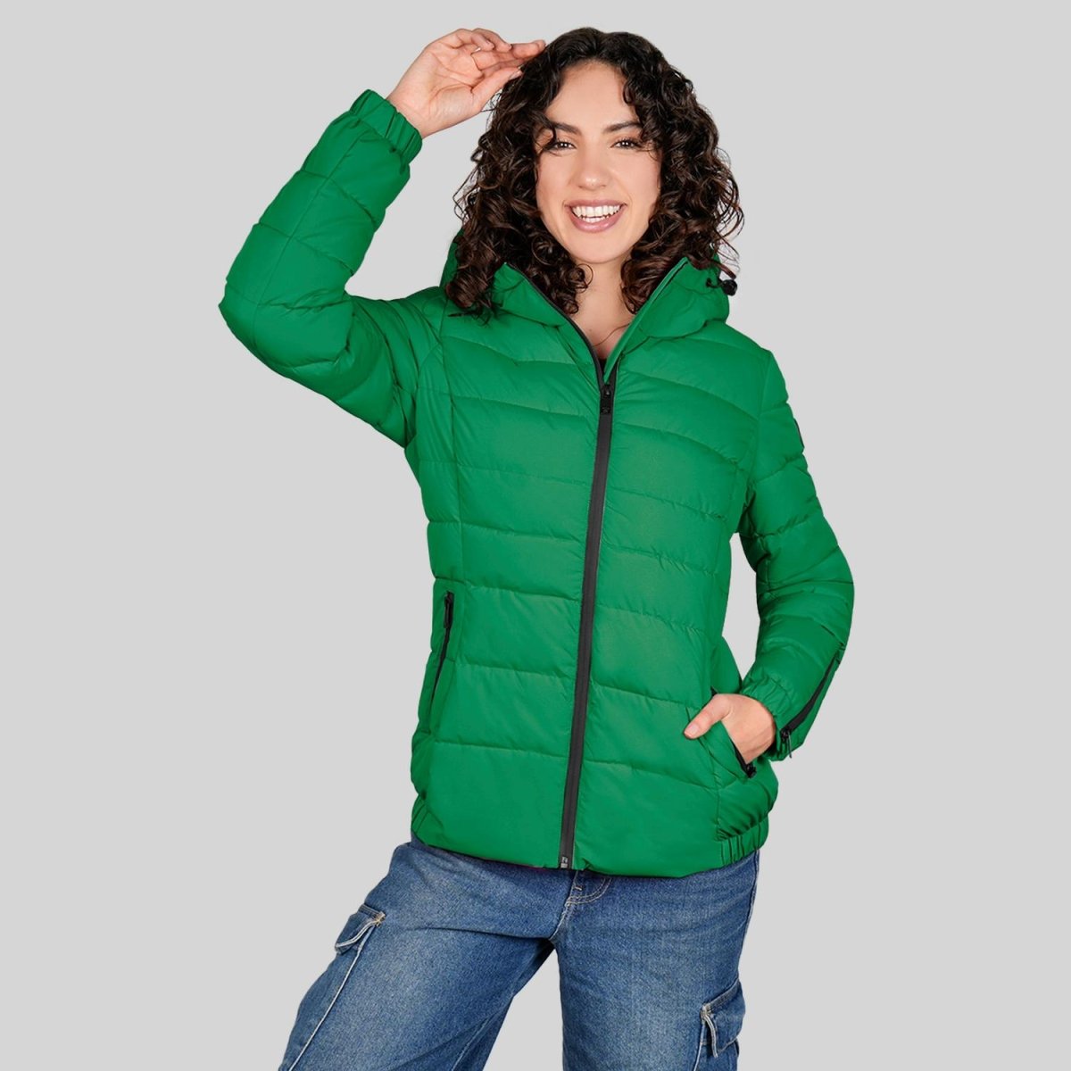 Chamarra larga capitonada para mujer con bolsillos al costadoGreenlander - Greenlander