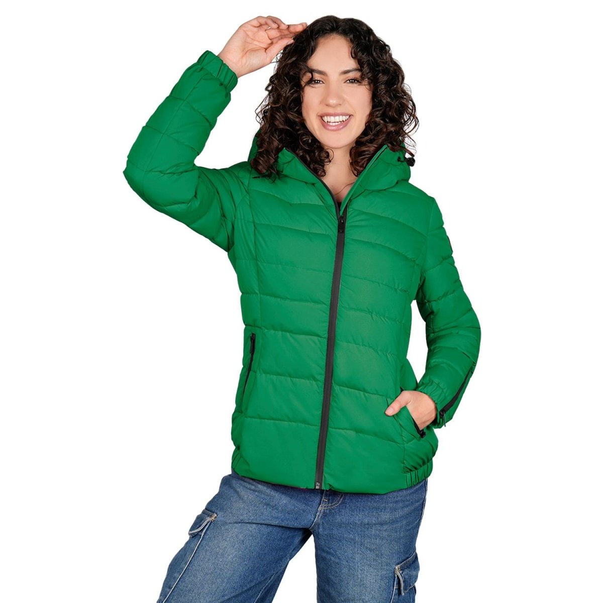 Chamarra larga capitonada para mujer con bolsillos al costadoGreenlander - Greenlander