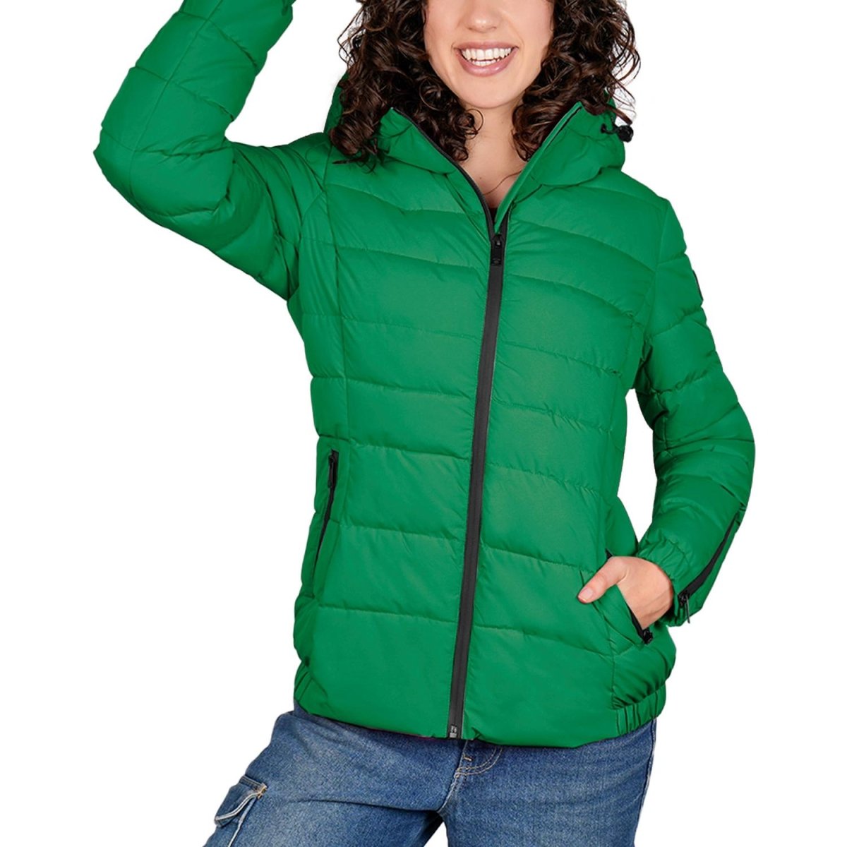 Chamarra larga capitonada para mujer con bolsillos al costadoGreenlander - Greenlander