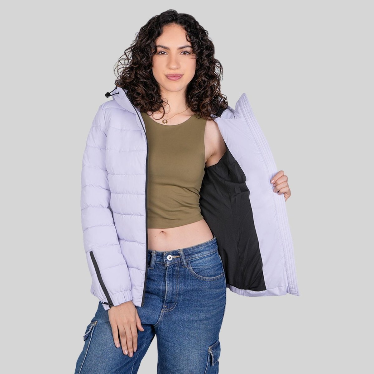 Chamarra larga capitonada para mujer con bolsillos al costadoGreenlander - Greenlander