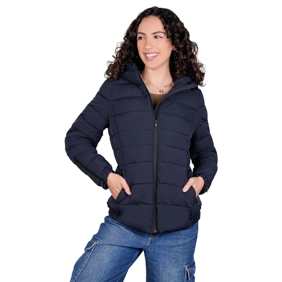 Chamarra larga capitonada para mujer con bolsillos al costadoGreenlander - Greenlander