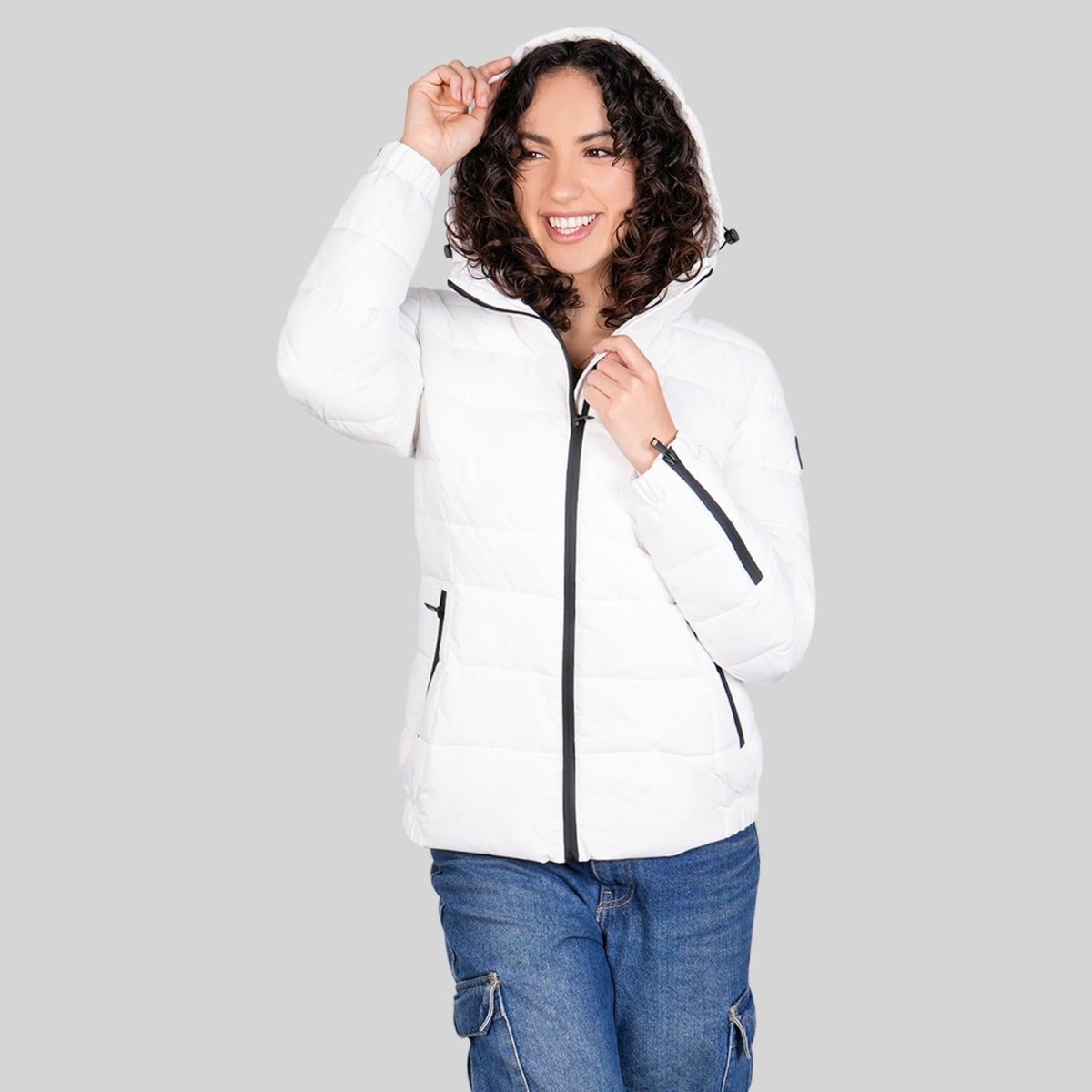 Chamarra larga capitonada para mujer con bolsillos al costadoGreenlander - Greenlander