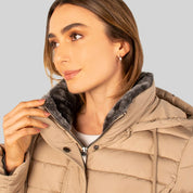 Chamarra larga capitonada para mujer con bolsillos Greenlander - Greenlander