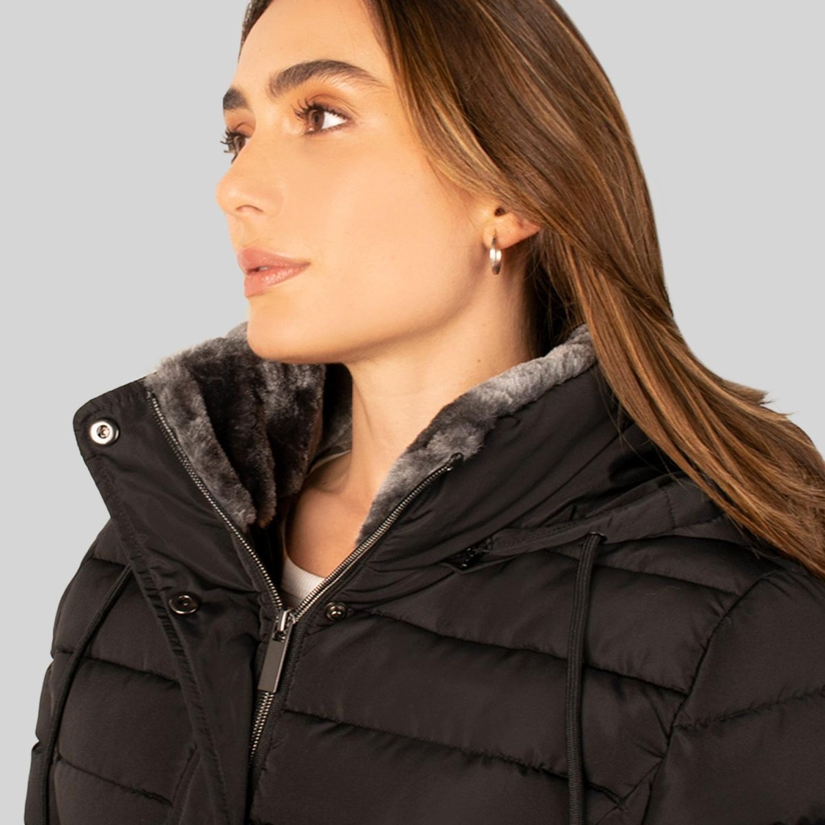 Chamarra larga capitonada para mujer con bolsillos Greenlander - Greenlander