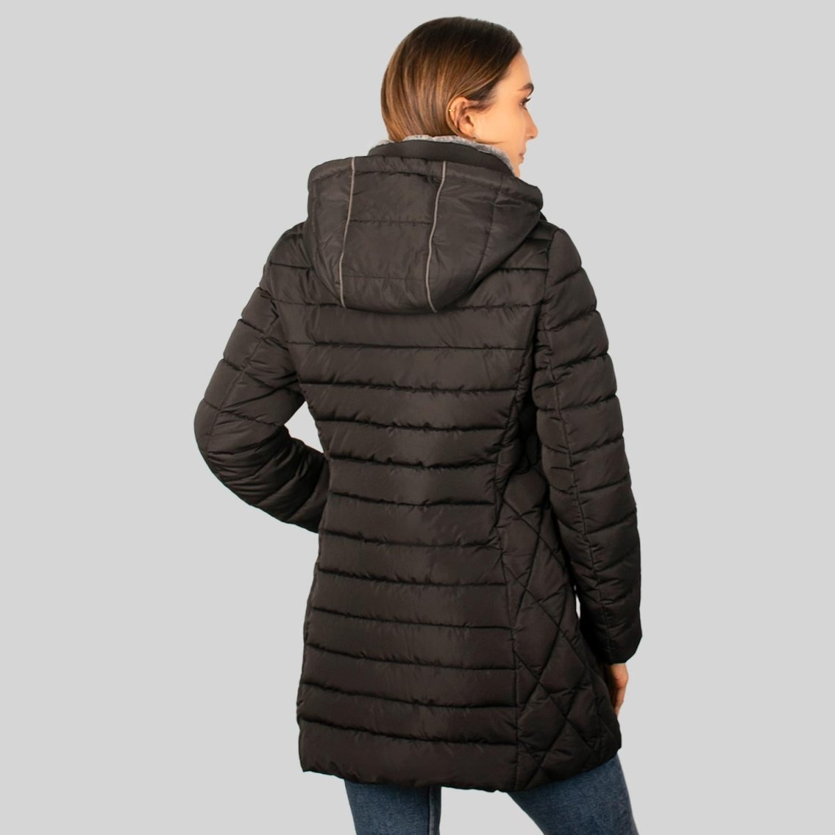 Chamarra larga capitonada para mujer con bolsillos Greenlander - Greenlander