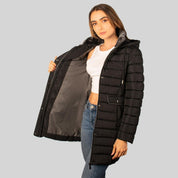 Chamarra larga capitonada para mujer con bolsillos Greenlander - Greenlander