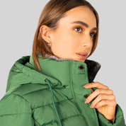 Chamarra larga capitonada para mujer con bolsillos Greenlander - Greenlander