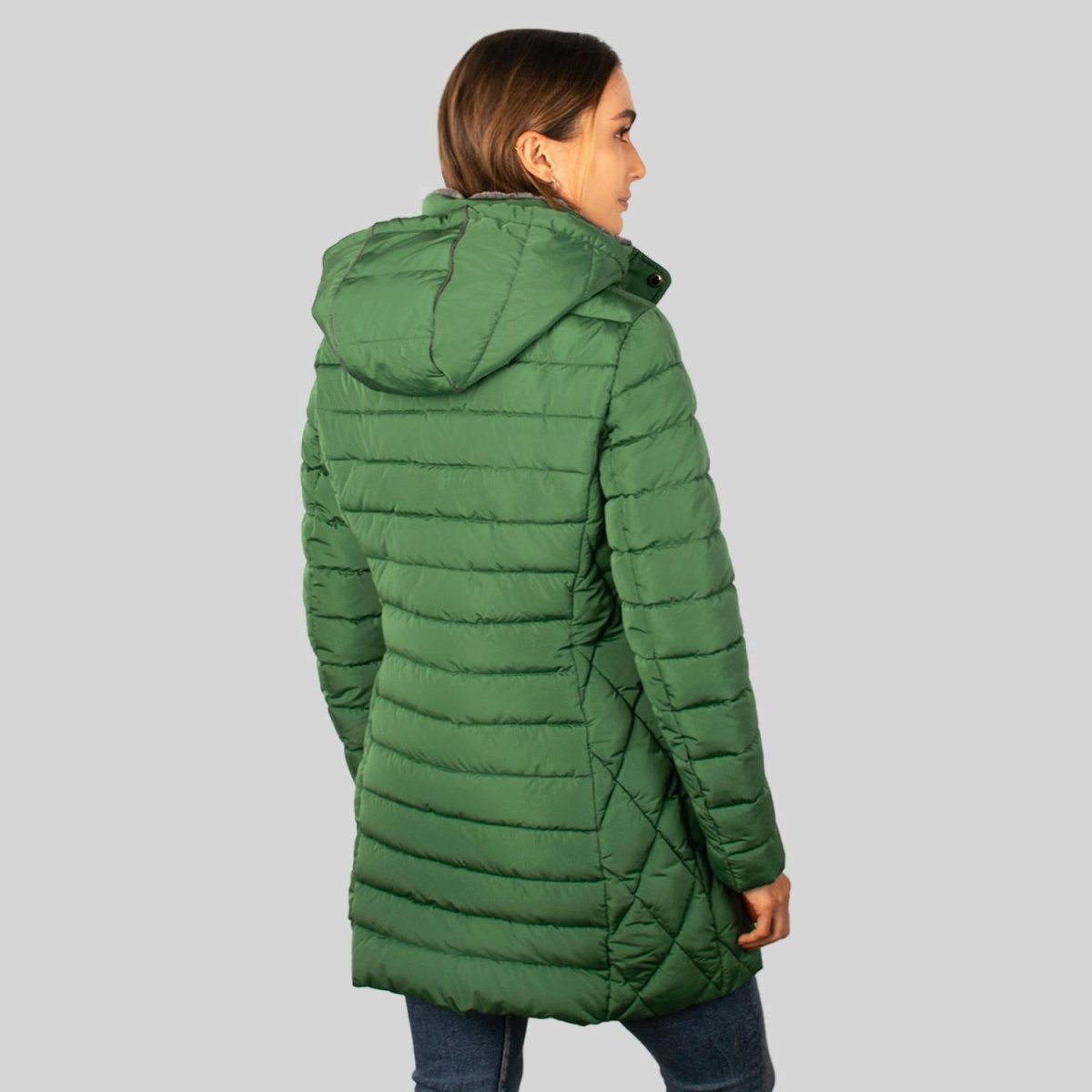 Chamarra larga capitonada para mujer con bolsillos Greenlander - Greenlander