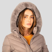 Chamarra larga capitonada para mujer con bolsos al costado Greenlander - Greenlander