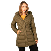 Chamarra larga capitonada para mujer con bolsos al costado Greenlander - Greenlander