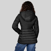 Chamarra larga capitonada para mujer con capucha desmontable Greenlander - Greenlander