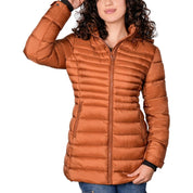 Chamarra larga capitonada para mujer con capucha desmontable Greenlander - Greenlander