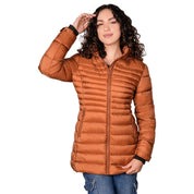 Chamarra larga capitonada para mujer con capucha desmontable Greenlander - Greenlander