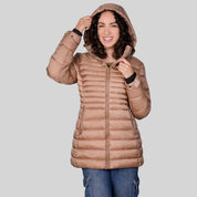 Chamarra larga capitonada para mujer con capucha desmontable Greenlander - Greenlander