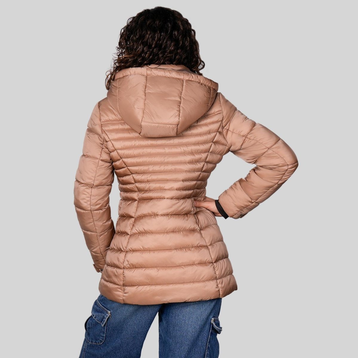 Chamarra larga capitonada para mujer con capucha desmontable Greenlander - Greenlander