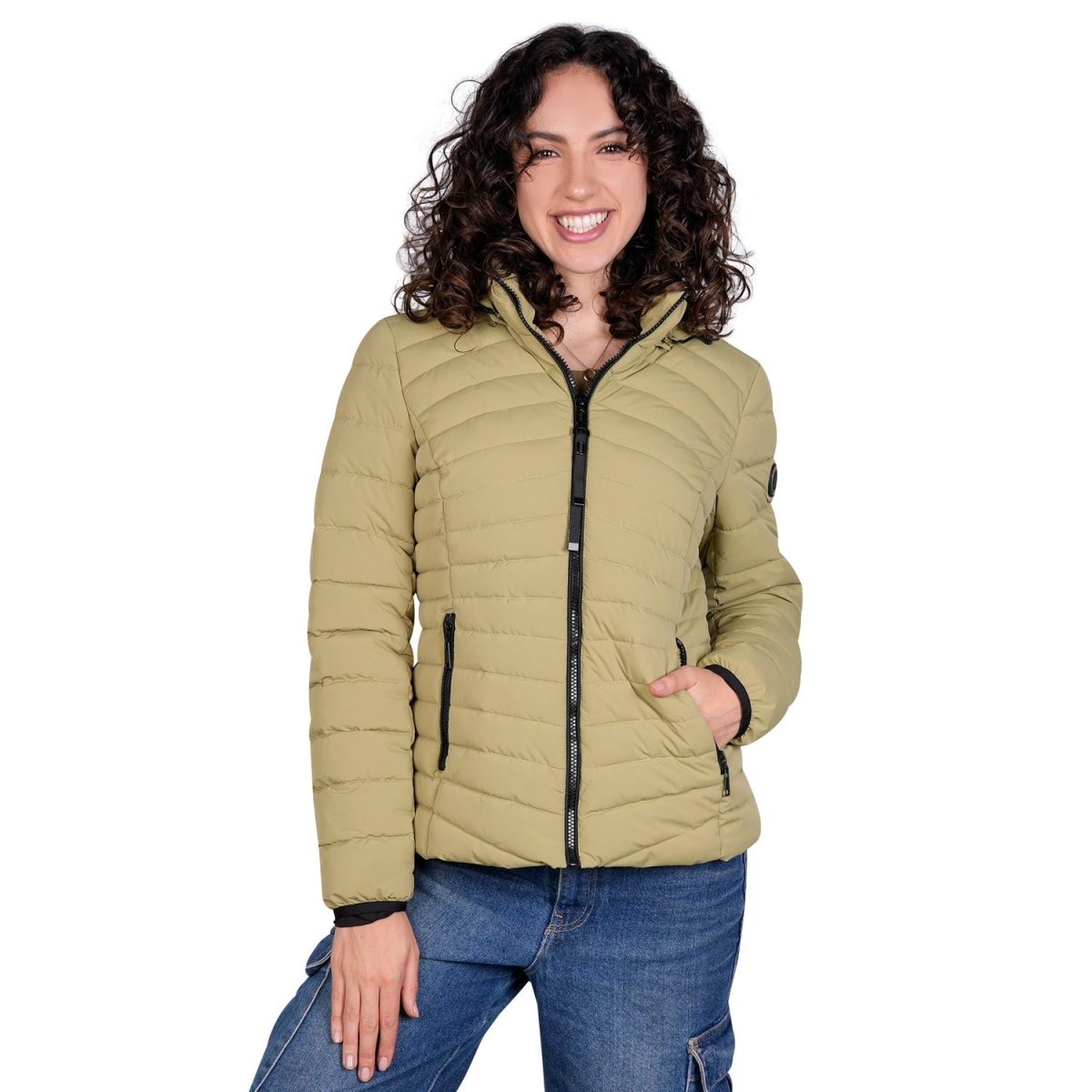 Chamarra larga capitonada para mujer con capucha desmontable Greenlander - Greenlander