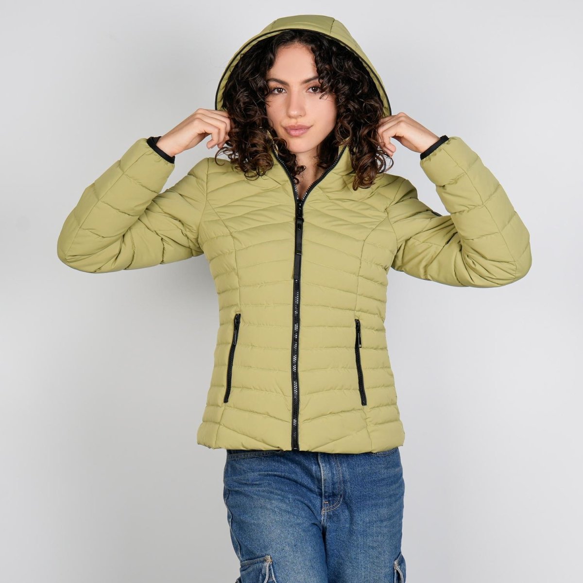 Chamarra larga capitonada para mujer con capucha desmontable Greenlander - Greenlander