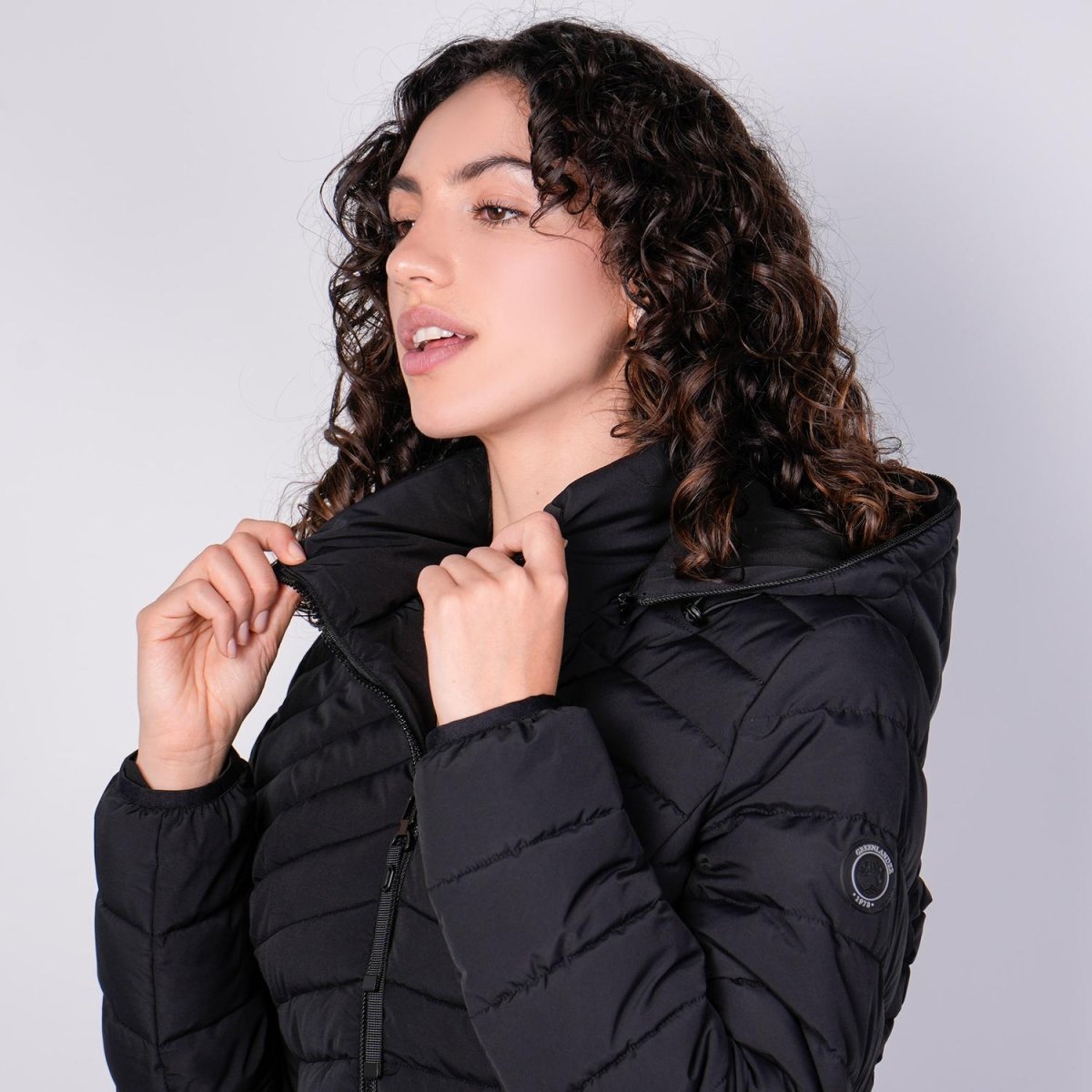 Chamarra larga capitonada para mujer con capucha desmontable Greenlander - Greenlander