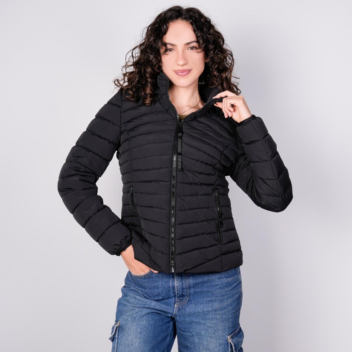 Chamarra larga capitonada para mujer con capucha desmontable Greenlander - Greenlander