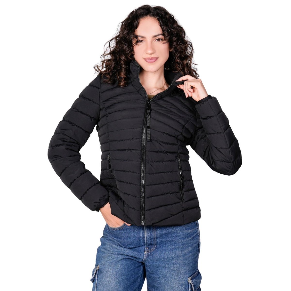 Chamarra larga capitonada para mujer con capucha desmontable Greenlander - Greenlander