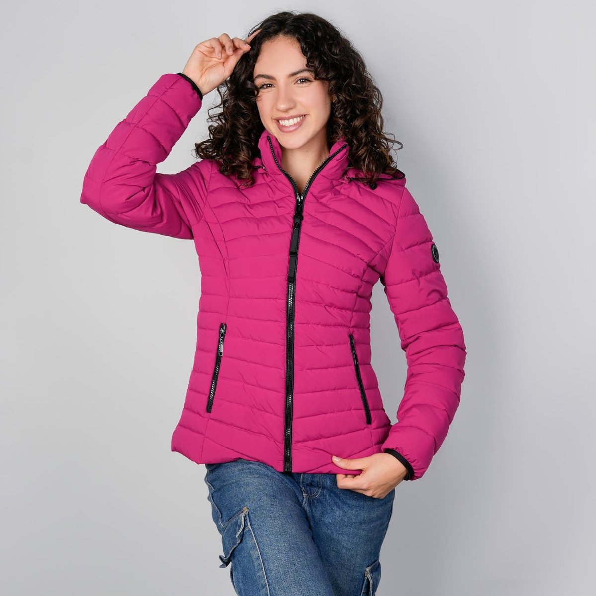 Chamarra larga capitonada para mujer con capucha desmontable Greenlander - Greenlander