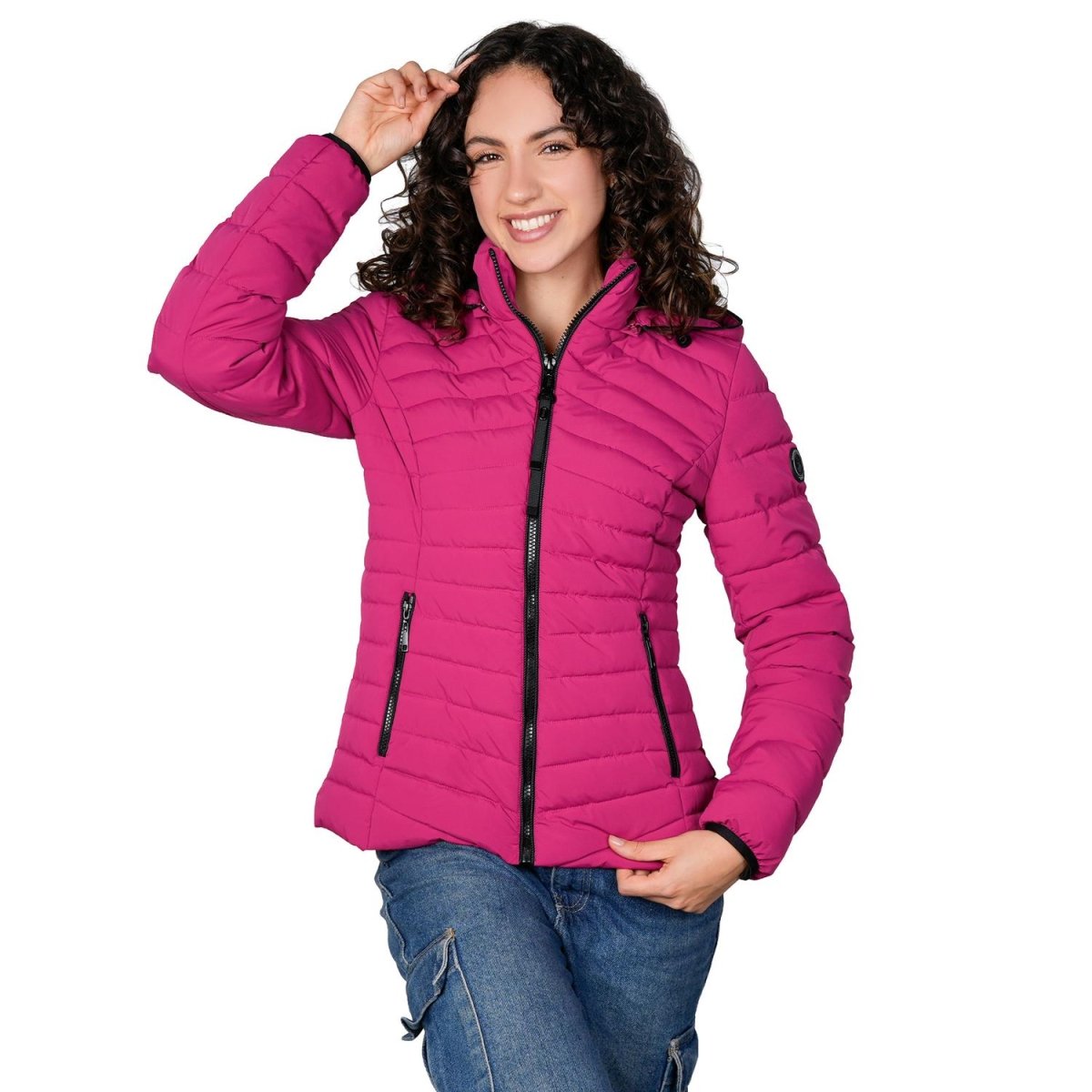 Chamarra larga capitonada para mujer con capucha desmontable Greenlander - Greenlander