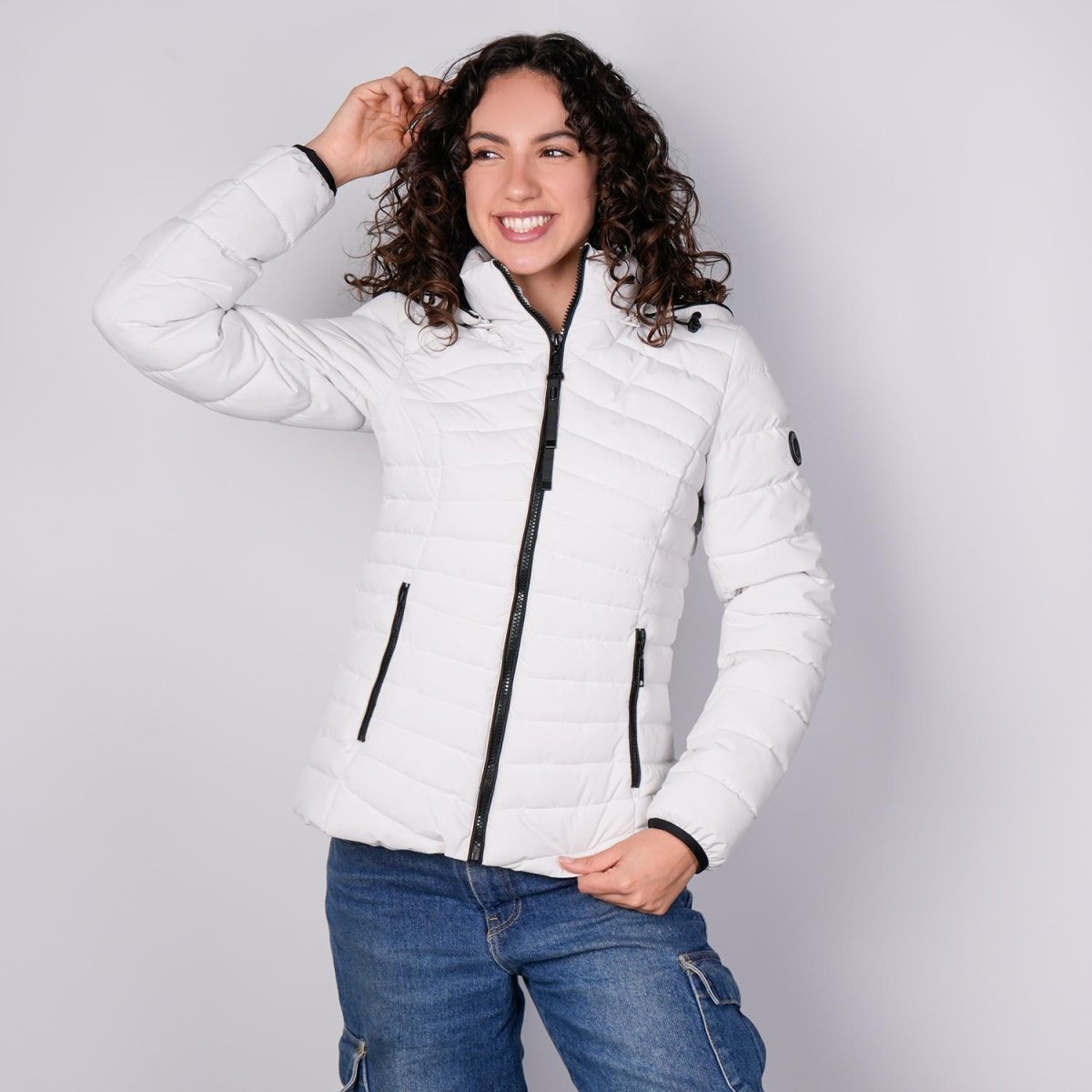 Chamarra larga capitonada para mujer con capucha desmontable Greenlander - Greenlander