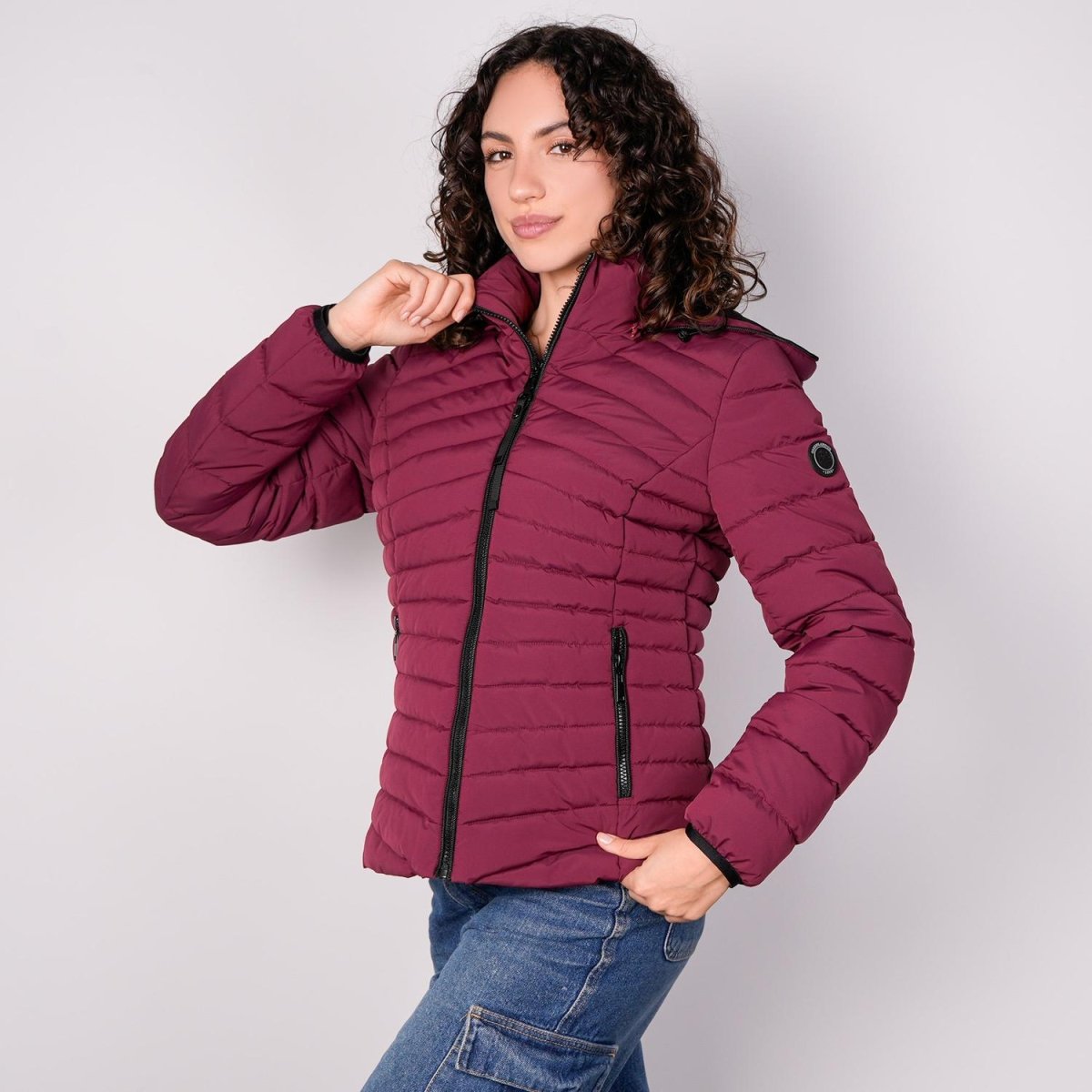 Chamarra larga capitonada para mujer con capucha desmontable Greenlander - Greenlander