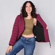 Chamarra larga capitonada para mujer con capucha desmontable Greenlander - Greenlander