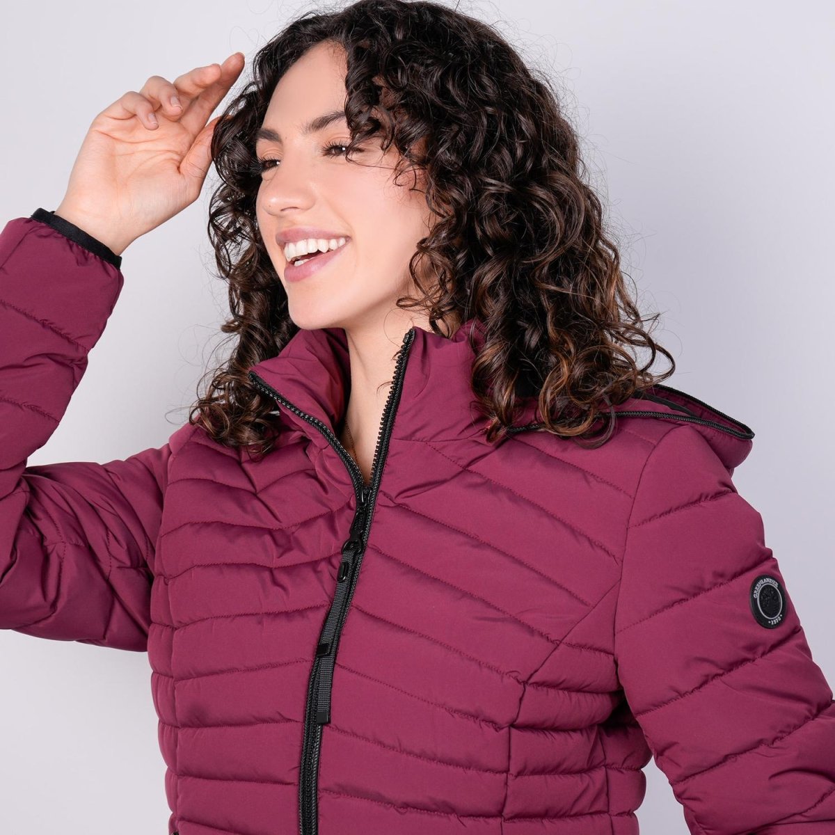 Chamarra larga capitonada para mujer con capucha desmontable Greenlander - Greenlander