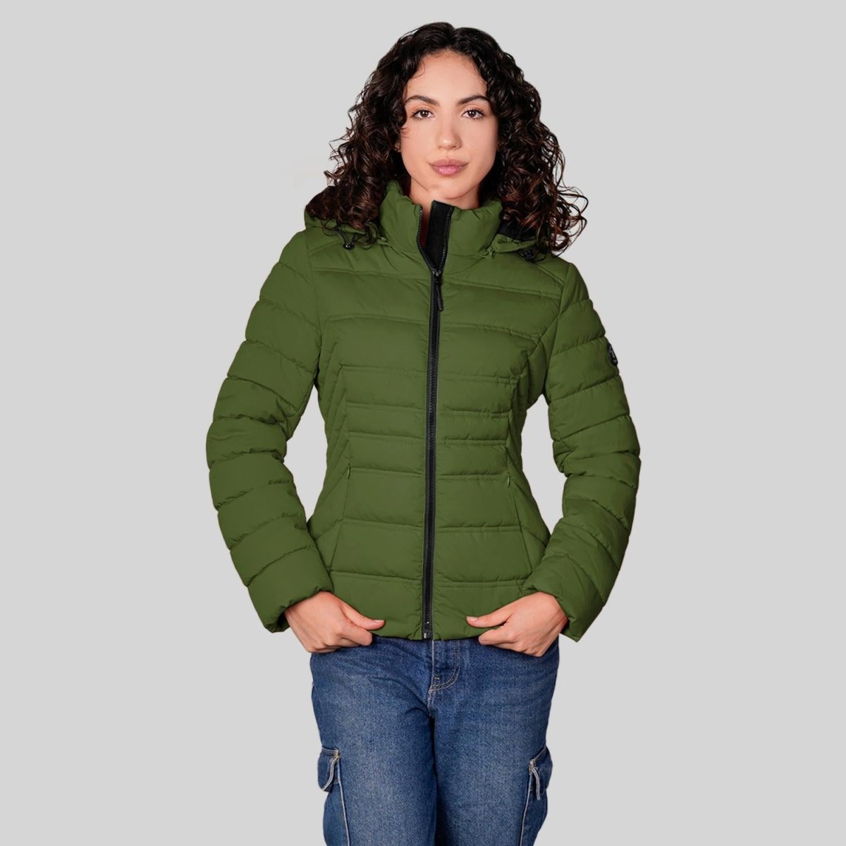 Chamarra larga capitonada para mujer con capucha desmontable Greenlander - Greenlander