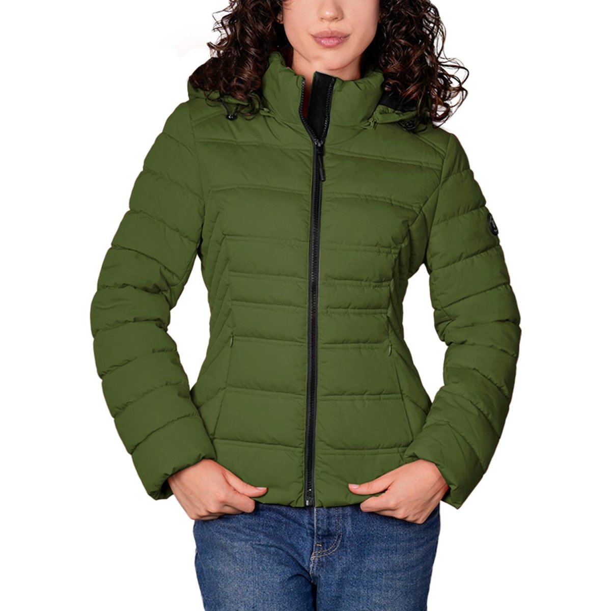 Chamarra larga capitonada para mujer con capucha desmontable Greenlander - Greenlander