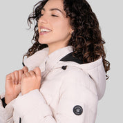 Chamarra larga capitonada para mujer con capucha desmontable Greenlander - Greenlander