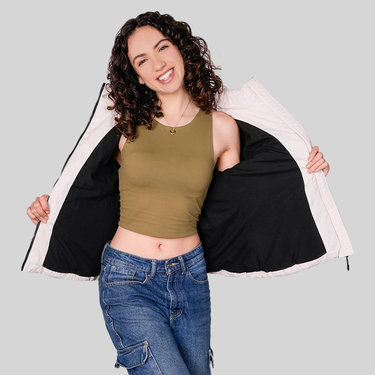 Chamarra larga capitonada para mujer con capucha desmontable Greenlander - Greenlander