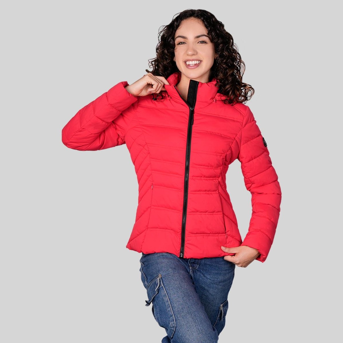 Chamarra larga capitonada para mujer con capucha desmontable Greenlander - Greenlander