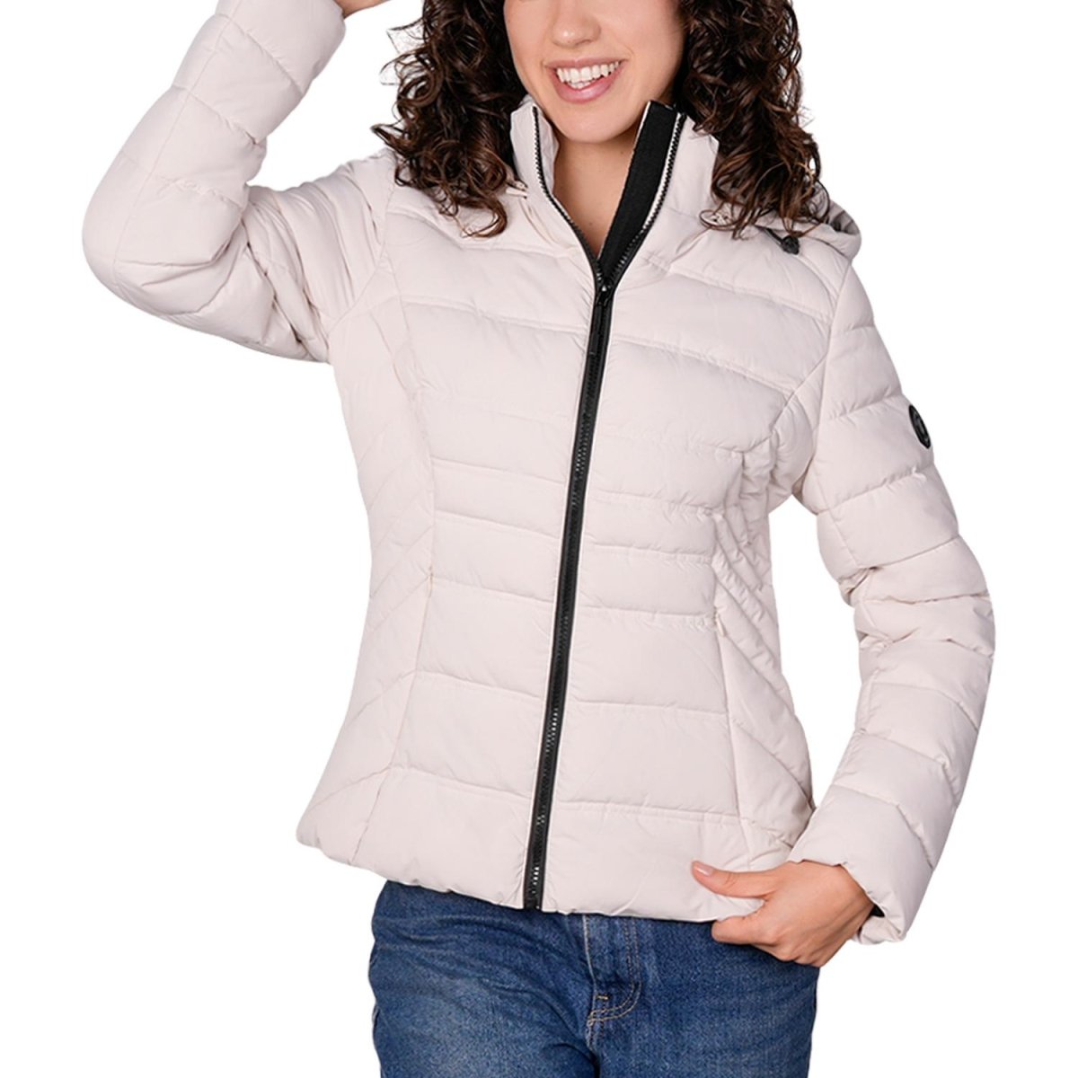 Chamarra larga capitonada para mujer con capucha desmontable Greenlander - Greenlander