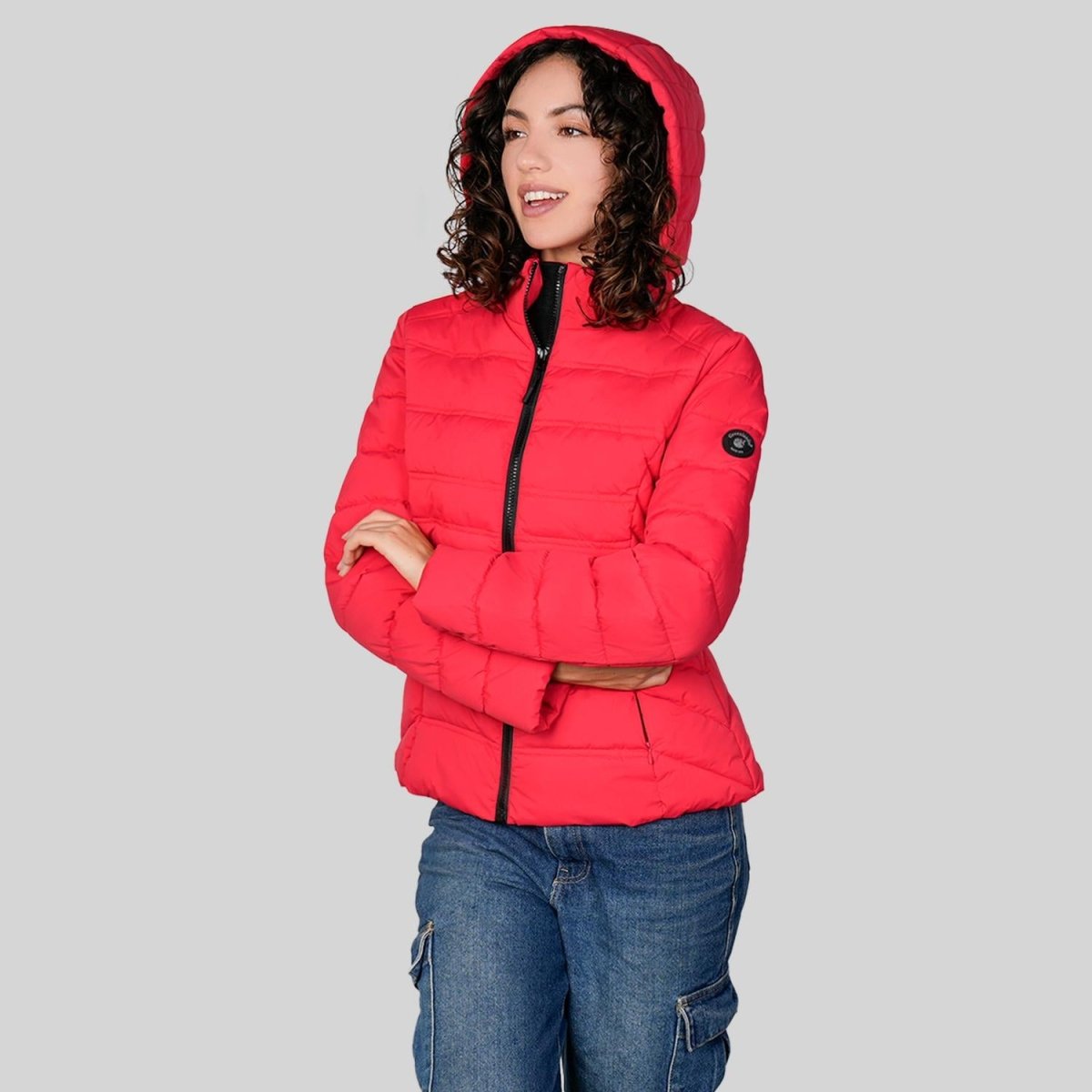 Chamarra larga capitonada para mujer con capucha desmontable Greenlander - Greenlander