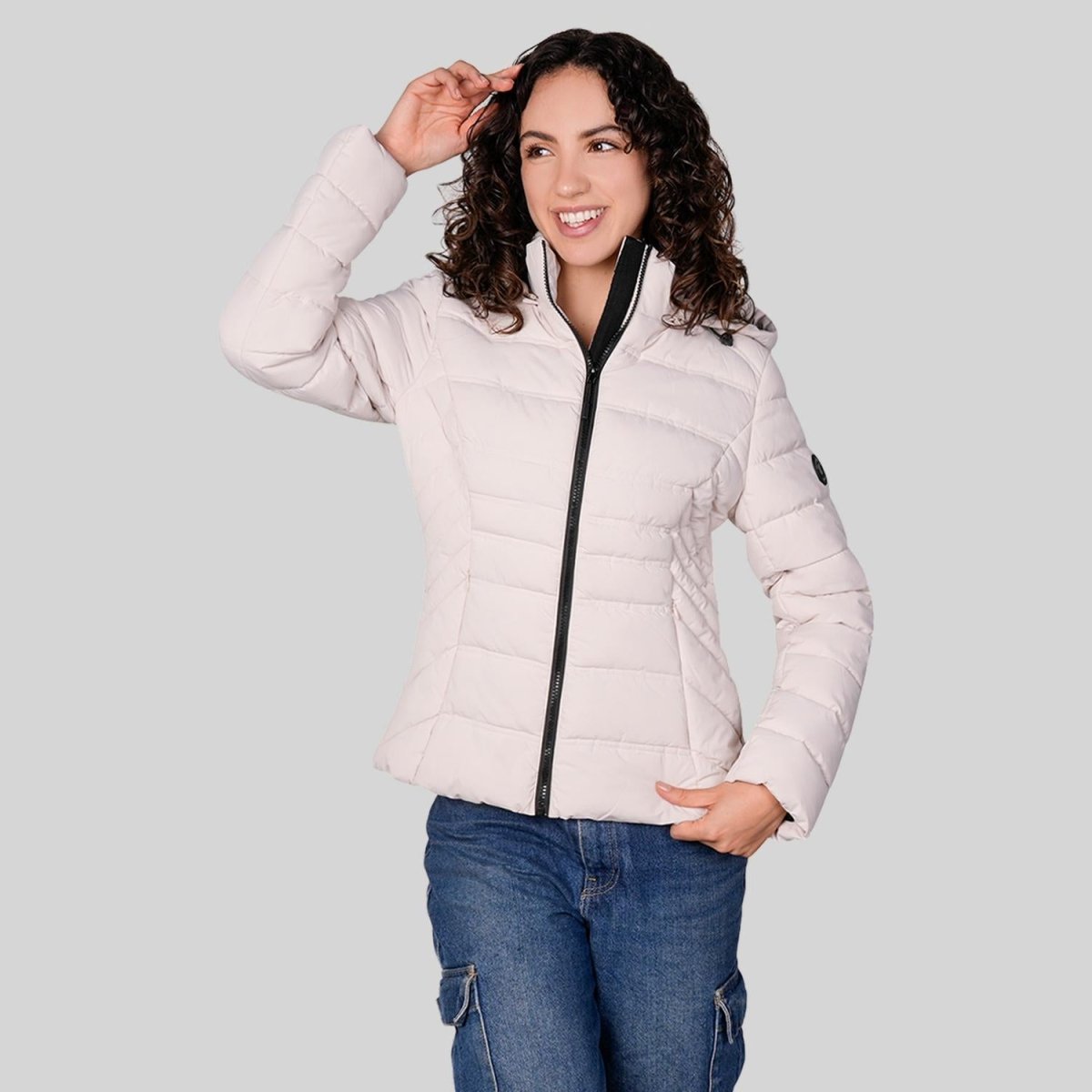 Chamarra larga capitonada para mujer con capucha desmontable Greenlander - Greenlander