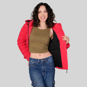 Chamarra larga capitonada para mujer con capucha desmontable Greenlander - Greenlander