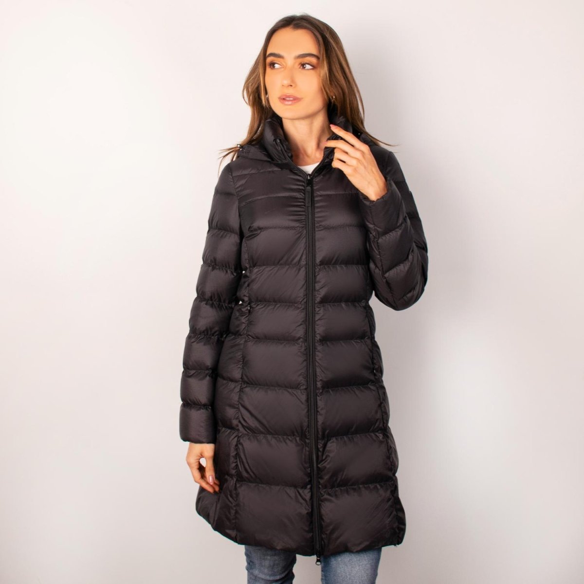 Chamarra larga capitonada para mujer con capucha desmontable Greenlander - Greenlander