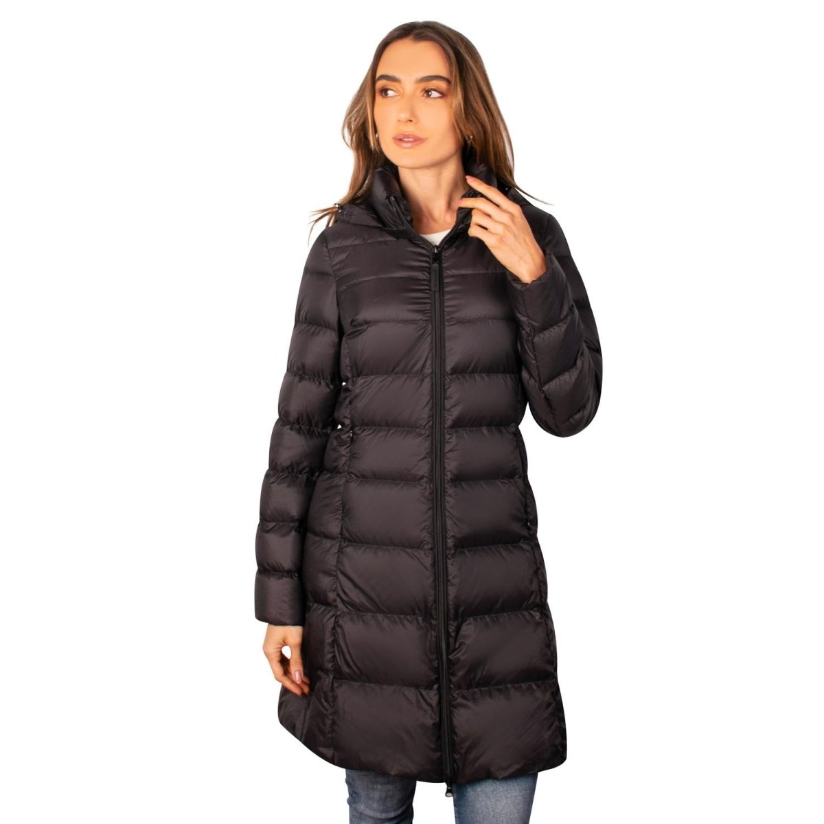 Chamarra larga capitonada para mujer con capucha desmontable Greenlander - Greenlander