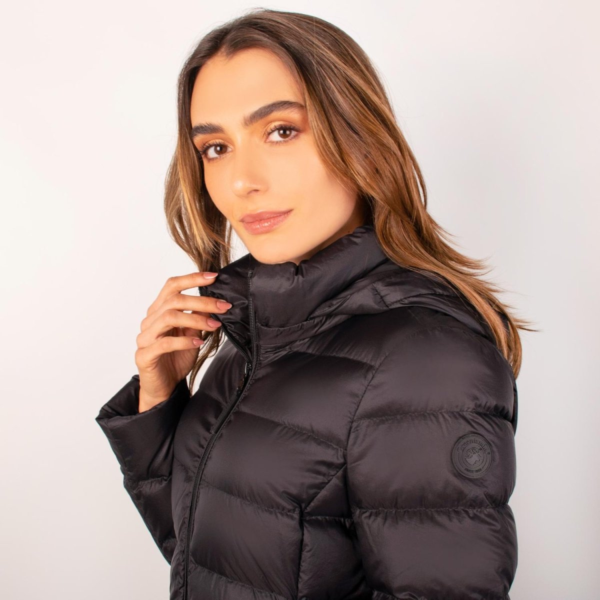 Chamarra larga capitonada para mujer con capucha desmontable Greenlander - Greenlander