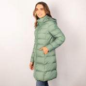 Chamarra larga capitonada para mujer con capucha desmontable Greenlander - Greenlander