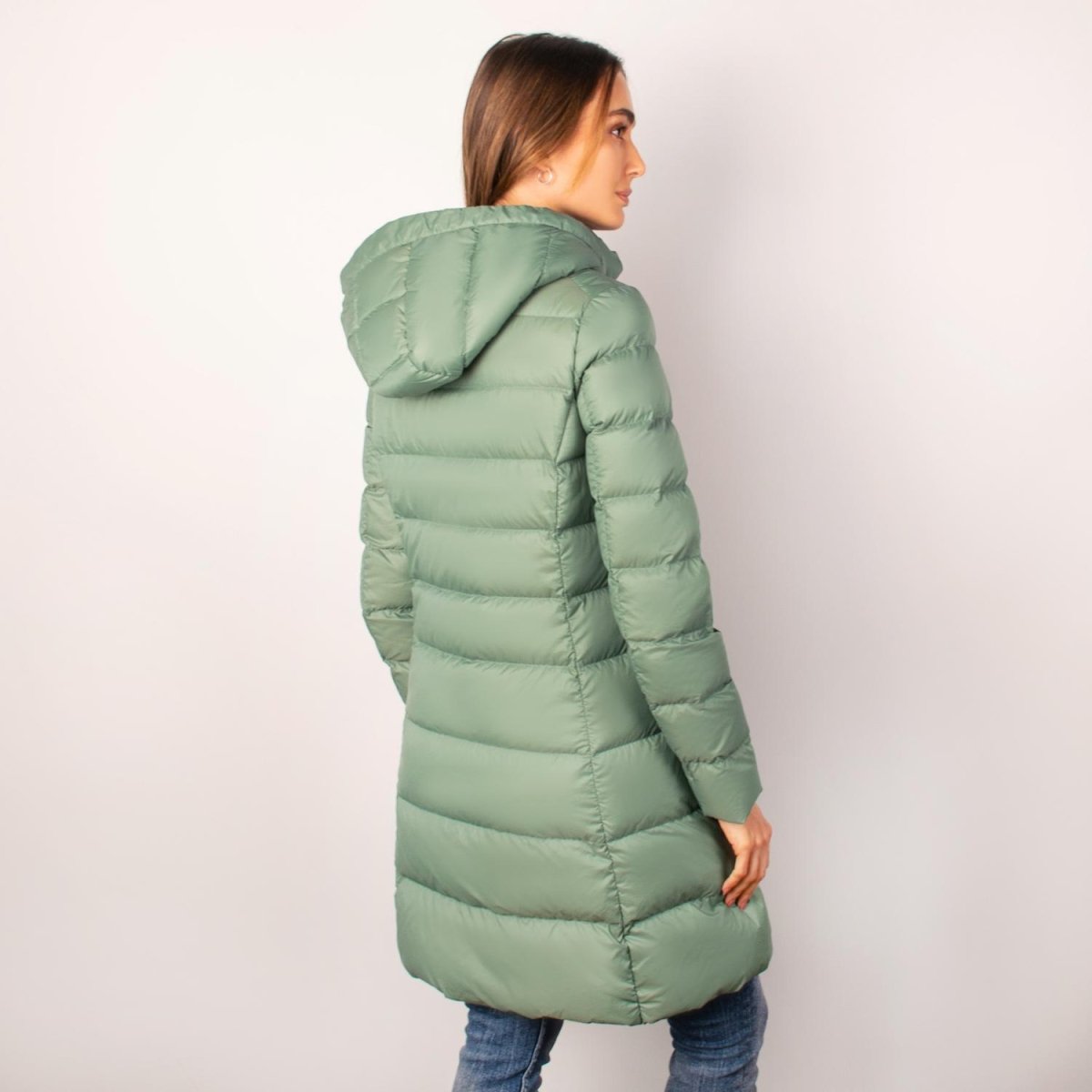 Chamarra larga capitonada para mujer con capucha desmontable Greenlander - Greenlander