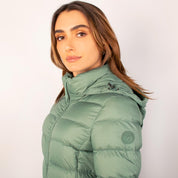 Chamarra larga capitonada para mujer con capucha desmontable Greenlander - Greenlander