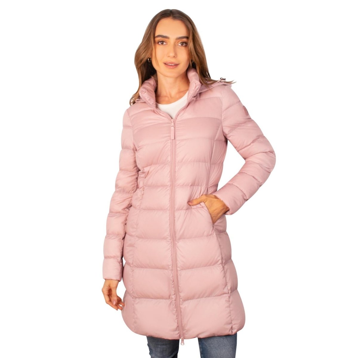 Chamarra larga capitonada para mujer con capucha desmontable Greenlander - Greenlander