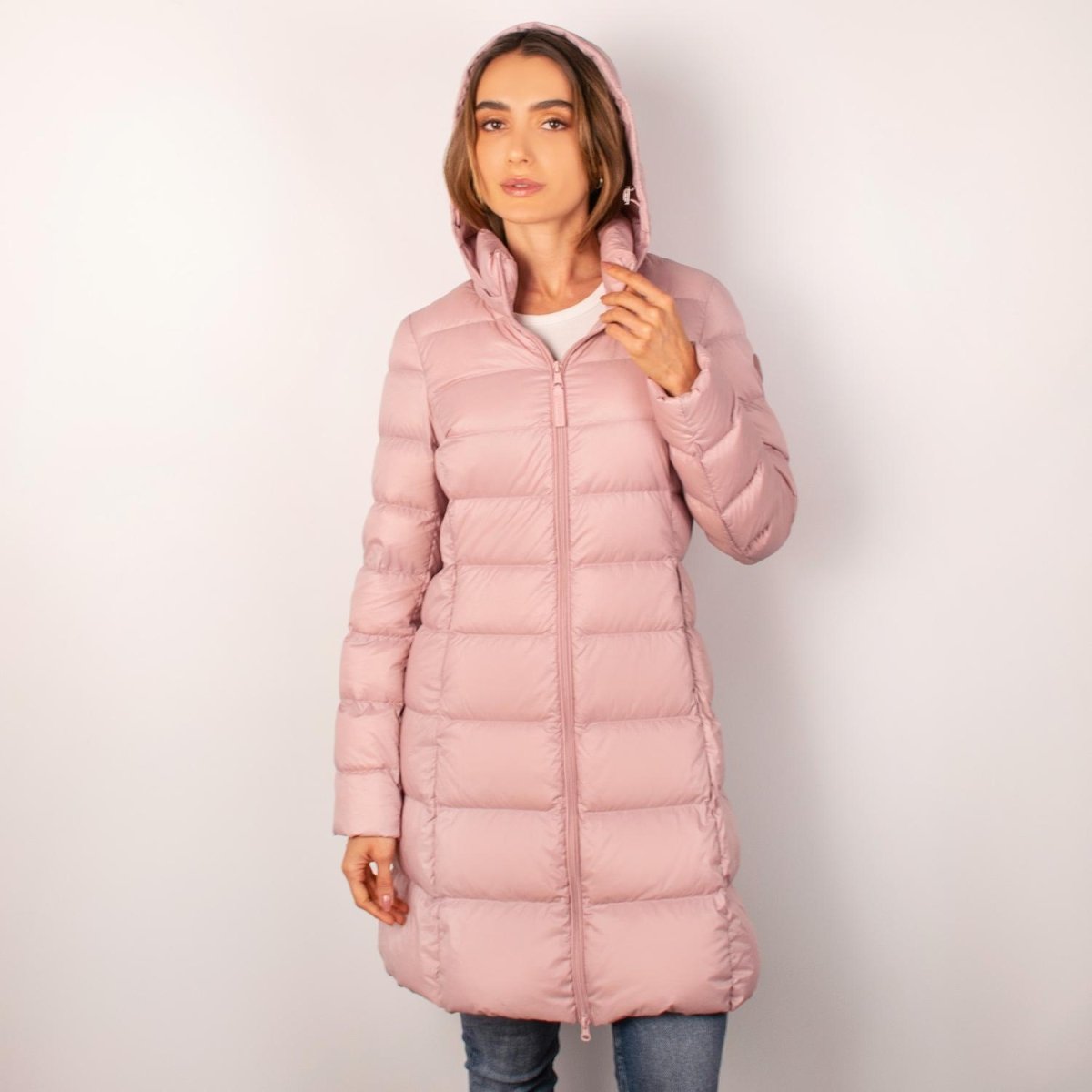 Chamarra larga capitonada para mujer con capucha desmontable Greenlander - Greenlander