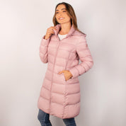 Chamarra larga capitonada para mujer con capucha desmontable Greenlander - Greenlander