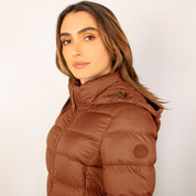 Chamarra larga capitonada para mujer con capucha desmontable Greenlander - Greenlander