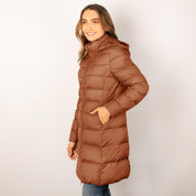 Chamarra larga capitonada para mujer con capucha desmontable Greenlander - Greenlander